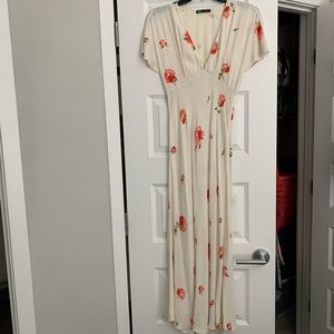 Zara floral maxi dress